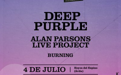 2026 Deep Purple, Alan Parsons Live Project y Burning